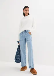 Jeans cargo, a vita media, bonprix