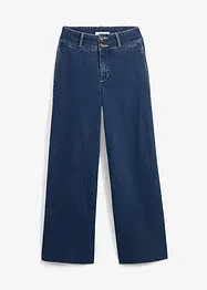 Jeans elasticizzati wide leg, a vita alta, bonprix