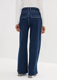 Jeans elasticizzati wide leg, a vita alta, bonprix