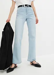 Jeans wide leg a vita alta, bonprix