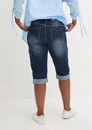 Jeans cargo elasticizzati, a vita media, bonprix
