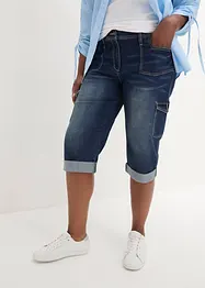 Jeans cargo elasticizzati, a vita media, bonprix