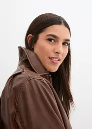 Giacca in similpelle con colletto, bonprix