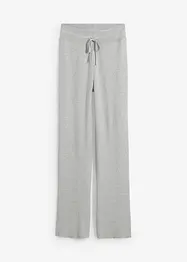 Pantaloni in maglia con cinta elastica e laccetto da annodare, bonprix