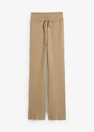 Pantaloni in maglia con cinta elastica e laccetto da annodare, bonprix