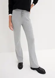 Pantaloni in maglia con cinta elastica e laccetto da annodare, bonprix