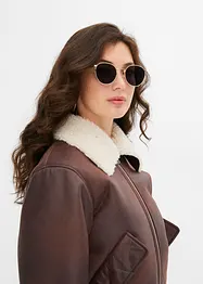 Giubbotto bomber in similpelle, bonprix