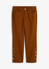 Pantaloni in twill con bottoni al fondo, bonprix