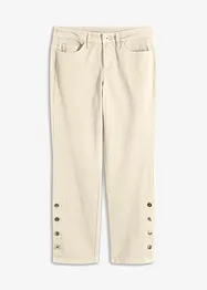 Pantaloni in twill con bottoni al fondo, bonprix