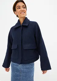 Giacca teddy da mezza stagione in bouclé, bonprix