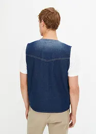 Gilet in jeans di cotone biologico, regular fit, bonprix