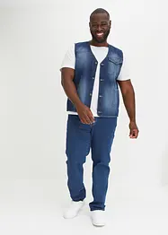 Gilet in jeans di cotone biologico, regular fit, bonprix