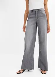 Jeans wide leg a vita alta, bonprix