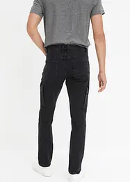 Jeans cargo elasticizzati slim fit, straight, bonprix