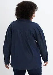 Camicia in jeans oversize in cotone biologico, bonprix