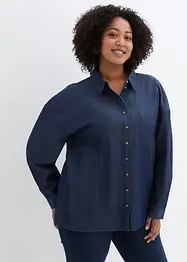 Camicia in jeans oversize in cotone biologico, bonprix