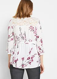 Blusa prémaman con pizzo e maniche a 3/4, bonprix