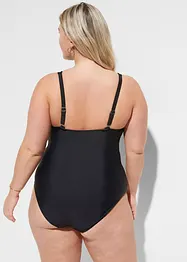 Costume intero con scollatura a V e effetto modellante leggero, bonprix