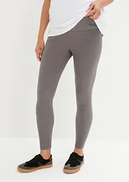 Leggings prémaman a coste con cotone biologico, slim, bonprix