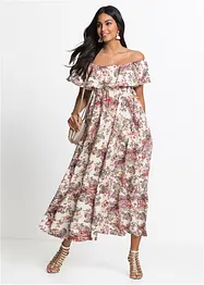 Abito con spalle scoperte in viscosa fluente, bonprix