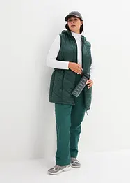 Gilet lungo trapuntato ultra leggero con sacchetto, bonprix