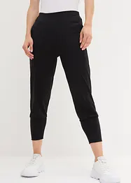 Pantaloni capri sportivi alla turca ultra morbidi, bonprix