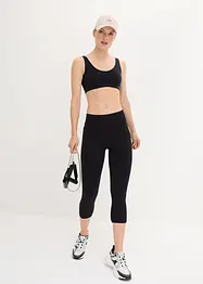 Leggings capri sportivi ultrasoft con tasche laterali, bonprix