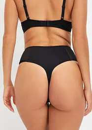 Perizoma a vita alta con inserti in mesh, bonprix