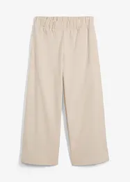 Pantaloni culotte con tasche e cinta comoda, bonprix