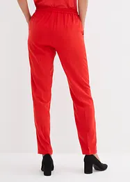 Pantaloni con elastico in vita e piega stirata, bonprix