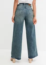 Jeans wide leg a vita alta, bonprix