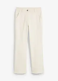 Pantaloni in twill con orlo aperto, bonprix