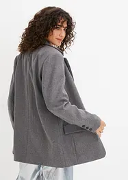 Blazer in simil lana con spalline imbottite, bonprix