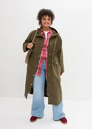 Parka da mezza stagione in stile trench regolabile in vita, bonprix