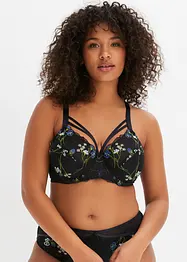 Reggiseno minimizer con ferretto e ricami, bonprix