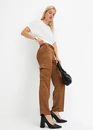 Pantaloni cargo in satin, bonprix