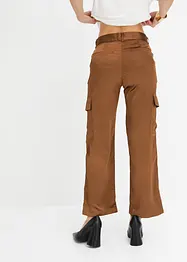 Pantaloni cargo in satin, bonprix