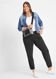 Pantaloni in jersey di viscosa fluente con tasche, bonprix