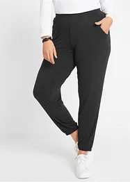 Pantaloni in jersey di viscosa fluente con tasche, bonprix