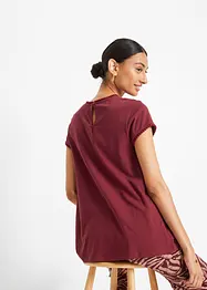 Maglia in cotone con pizzo, bonprix