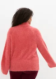 Maglione in filato piumato morbido, bonprix