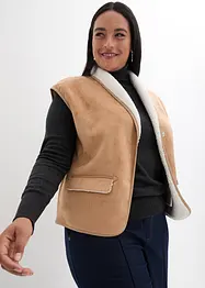 Gilet in montone sintetico, bonprix