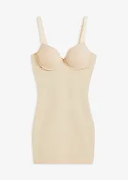 Sottoveste con reggiseno con coppe preformate integrate e effetto modellante medio, bonprix