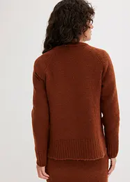 Cardigan oversize con spacchi laterali, bonprix