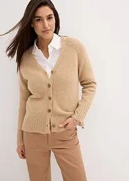 Cardigan oversize con spacchi laterali, bonprix