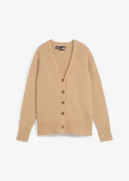 Cardigan oversize con spacchi laterali, bonprix