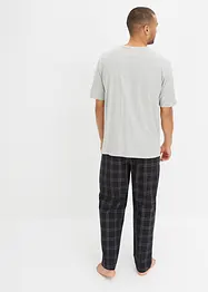 Pigiama con pantaloni in tessuto con cotone biologico, bonprix