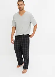 Pigiama con pantaloni in tessuto con cotone biologico, bonprix