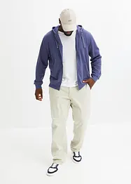 Felpa con zip e cappuccio, bonprix