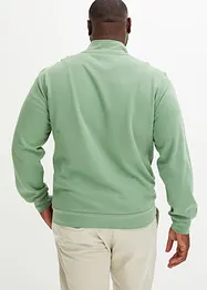 Felpa con colletto e zip, bonprix